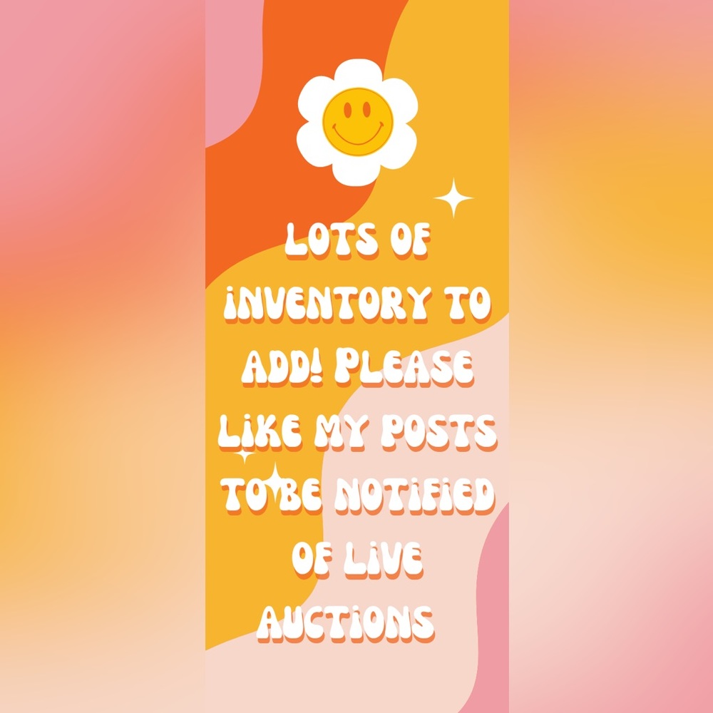 Lots of inventory to add🌼Please like my LIVE AUCTION posts to be notified